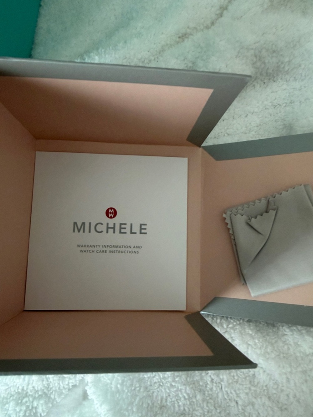 Michele Two-Tone Gold & Silver Bracelet Watch with Cream Dial - Picture 10 of 10